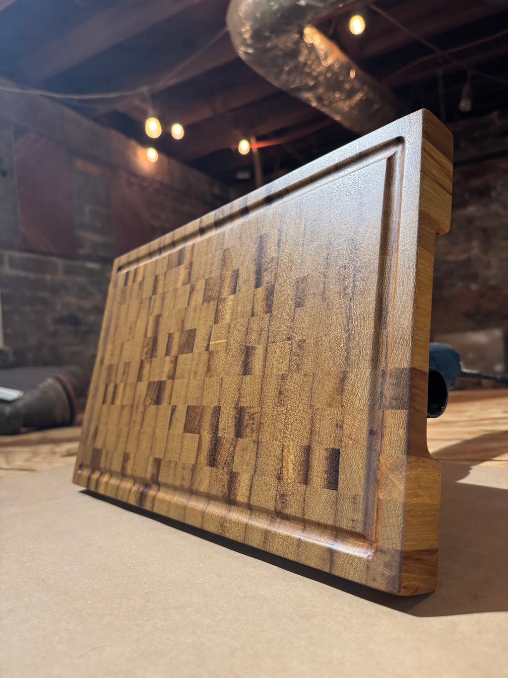 End Grain Teak Cutting Board - Premium Kitchen Board