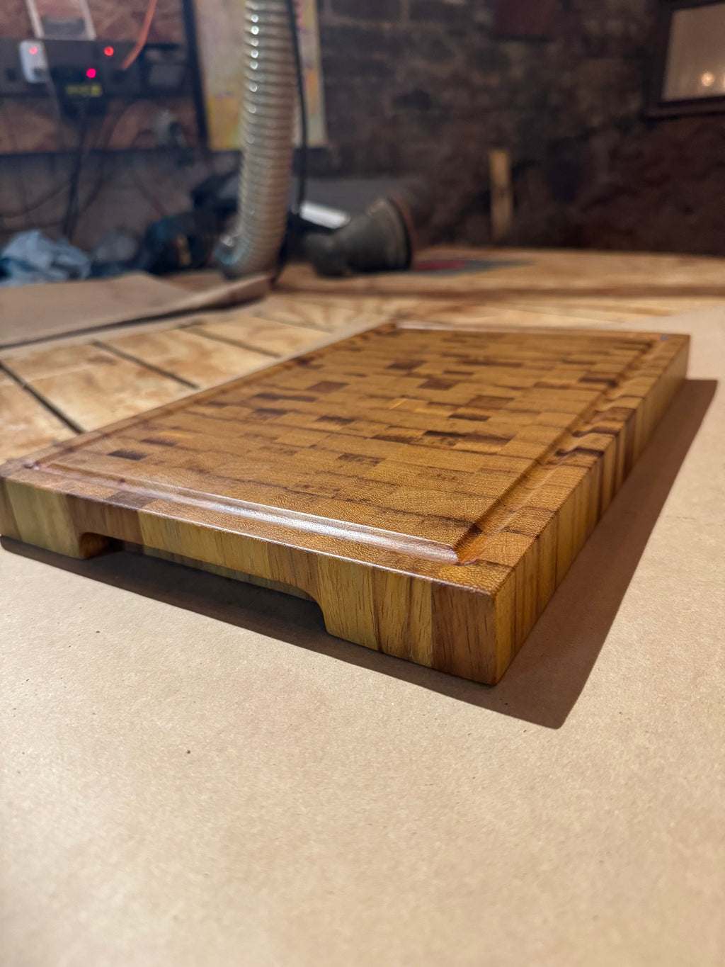 End Grain Teak Cutting Board - Premium Kitchen Board