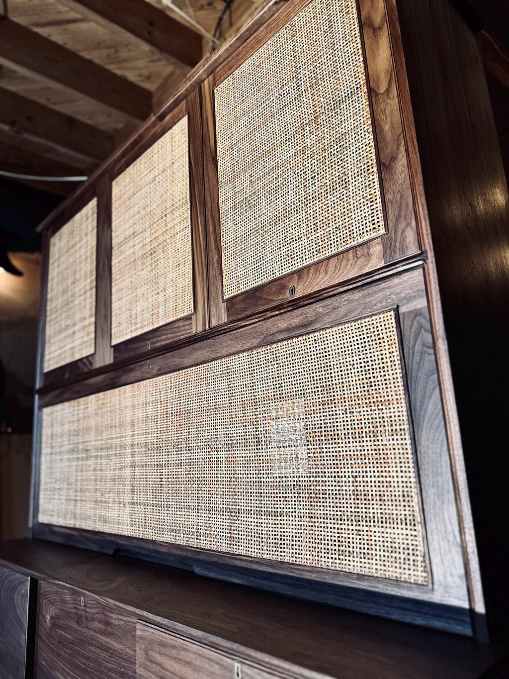 The Alpine Bar Cabinet - Luxury Walnut Liquor Cabinet