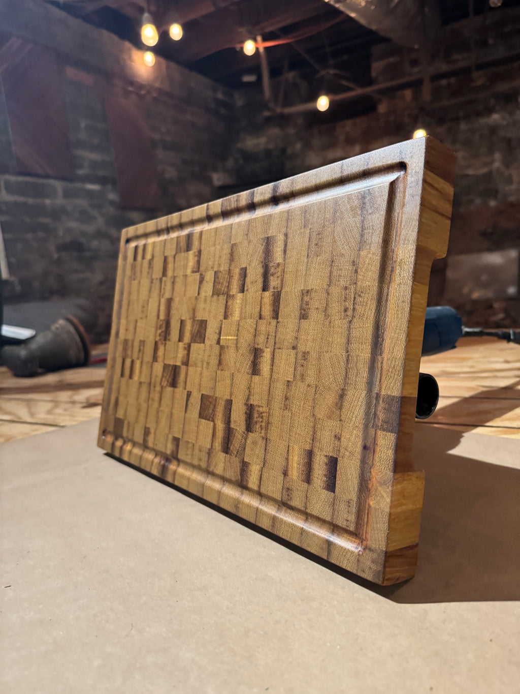 End Grain Teak Cutting Board - Premium Kitchen Board