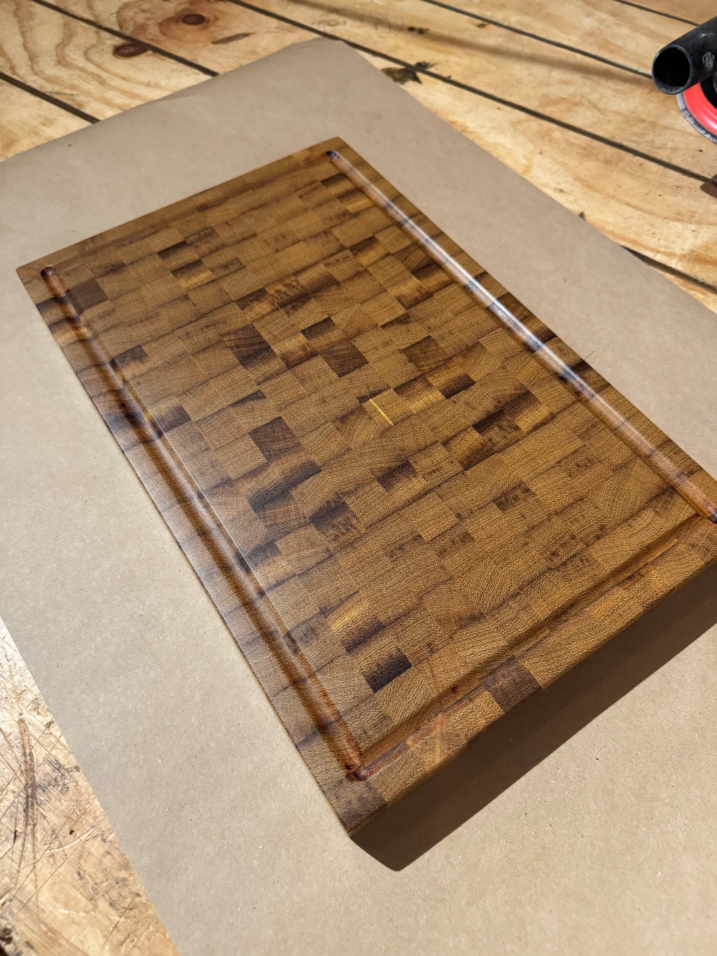 End Grain Teak Cutting Board - Premium Kitchen Board