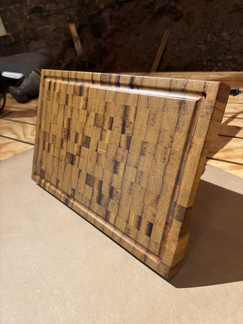 End Grain Teak Cutting Board - Premium Kitchen Board