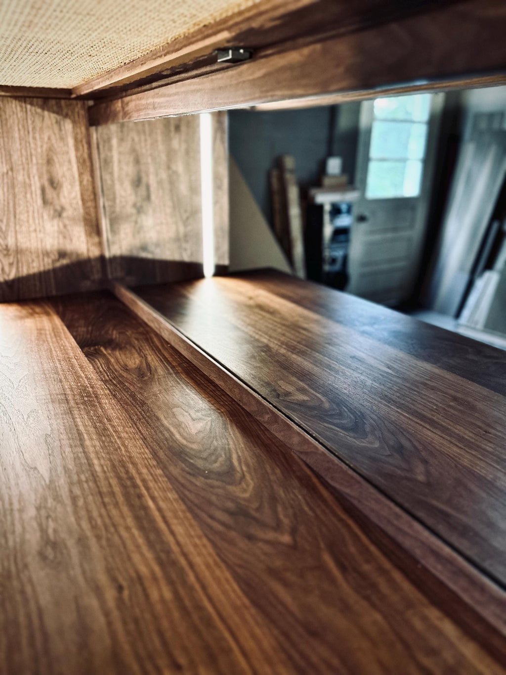 The Alpine Bar Cabinet - Luxury Walnut Liquor Cabinet